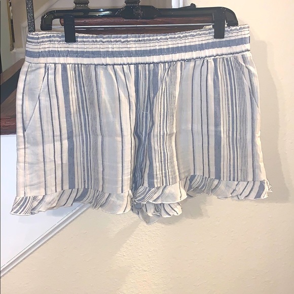 DREW Pants - High waisted Striped flowy shorts